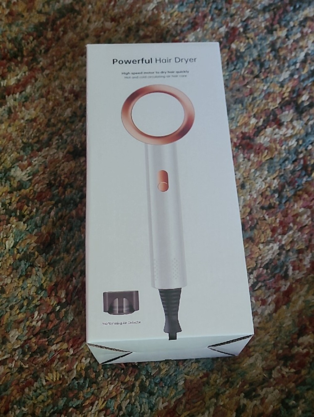 NEW In Box Powerful Pink Ring Hair Dryer - Unbranded - Picture 2 of 8